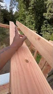 obtener el ángulo de tus vigas para los bordes How to get the angle of your rafters to install edges