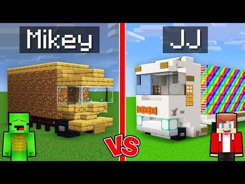 Mikey POOR vs JJ OP Truck House - Minecraft Maizen