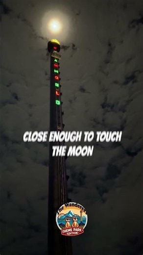 Giant Drop Dreamworld at Night Full Moon