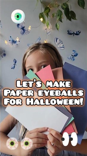 👀 How to Make DIY Paper Eyeballs | Halloween Crafts for Kids | Googly Eye Alternative 🎃