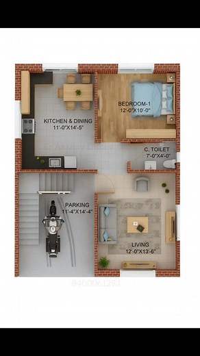 3D beautiful Home Plan 🏠🔥❤️👌 8400061293 | ArchiAkshay