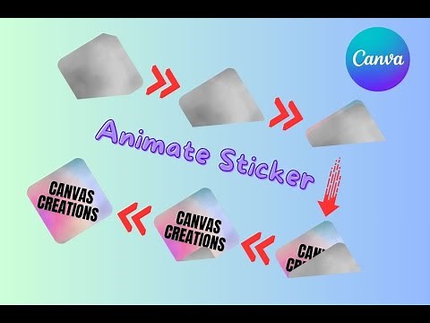 How to Create Animated Stickers in Canva | Easy Tutorial