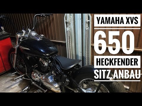 Umbau Yamaha XVS 650 Heckfender und Sitz Anbau