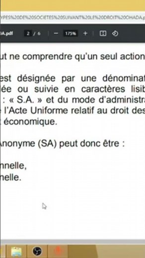 La société anonyme dans l'espace OHADA