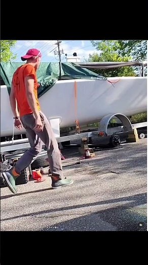 Installing torsion axle on trailer! #trailerrepair #diy #americanmade #trailer