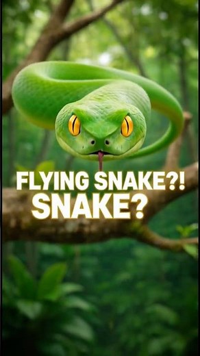This snake can fly #animalfacts #nature