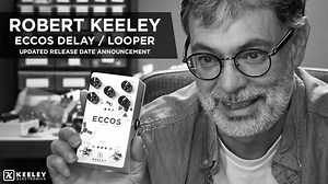 “The Eccos Delay/Looper pedal has truly become our flagship design. It has eclipsed my wildest dreams. But, I need some more time to finish a couple sounds and features I want included in the product. It has to be perfect. I know you and all other guitar players will be amazed at what a musical instrument it is. The release date is now officially January 16th, the first day of Winter Namm 2020. Thank you for your patience.” -- Robert Keeley | Keeley Electronics
