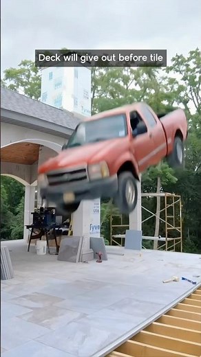 Install Tile on the Back Deck…? 🤯