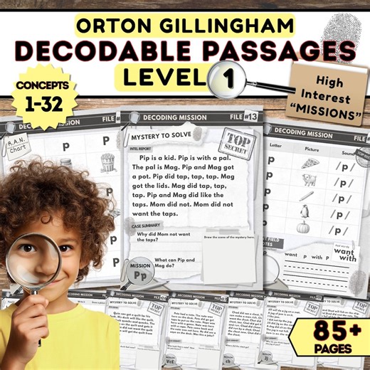 Decodable Reading Passages, Orton Gillingham Science of Reading, SOR Remediation Phonics, Dyslexia Intervention, IMSE - Etsy Canada