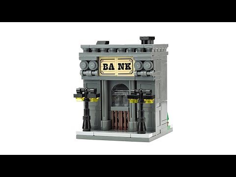 LEGO Bank Building. MOC Building Instructions.