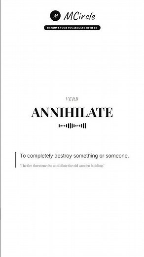 Learn English: What is Annihilate? | Vocabulary Shorts