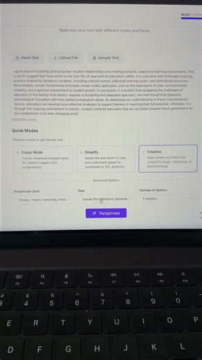 Stop Sounding Like AI: Best Paraphrasing Tool for Students