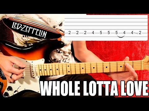 How To Play Whole Lotta Love On Electric Guitar - Led Zeppelin - Video Tab Tutorial TCDG