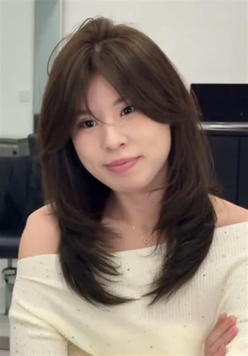 Nâu trà trầm kết hợp layer mái bay nhẹ, tôn da và gọn mặt #reviewtocdep #thousehairsalon #layer #nhuomtoc