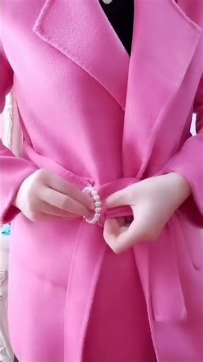 How to Style Your Coat Belt Using a Pearl Ring RingBuckle