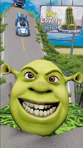 Happy Strange Cars vs Scary Shrek in BeamNG.drive