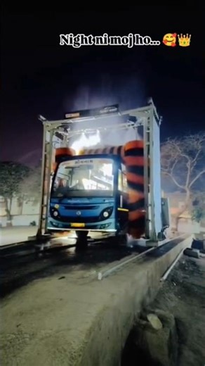 🚍💦 GSRTC Bus Washing | Gujarat Roadways Cleaning Process ✨#GSRTC #BusWashing
