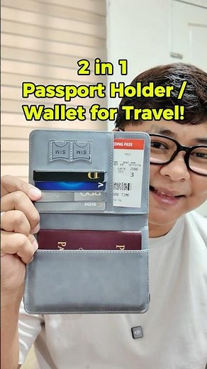 2 in 1 Passport Holder and Wallet for Travel!