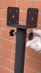 3Pcs Roof Riser Brackets Kit, Roof Mount Brackets, Pergola Roof Beam Brackets, 3-1/2" Saddle Black Riser