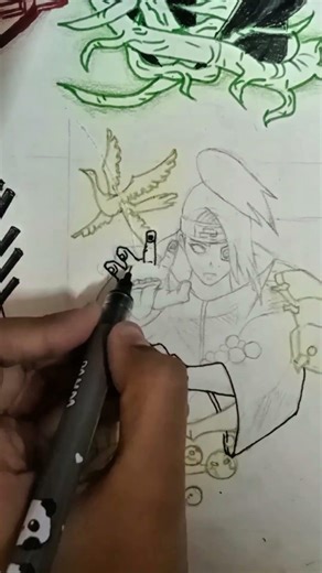 All Akatsuki Members Drawing Part - 6 Deidara Drawing | Naruto Shippuden