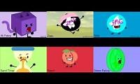 Mix of 6 videos from youtube : BFDI Auditions 6-Parison By MeatBallGaming