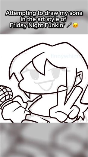 Trying Out the Friday Night Funkin' Art Style | #fridaynightfunkin #fnf #digitalart #art #artstyle