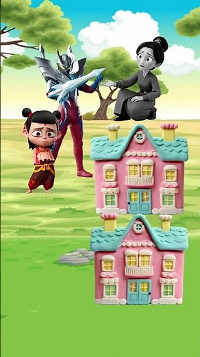 小哪吒与赛罗哥哥 #奧特曼 #ultraman #赛罗 #迪迦 #贝利亚 #咸蛋超人