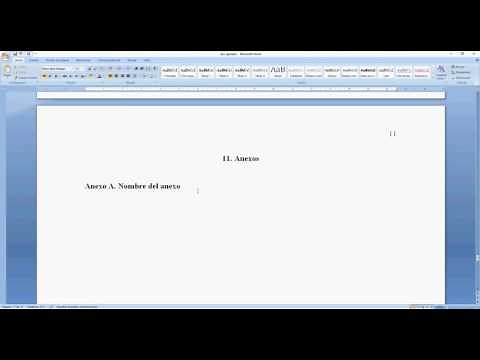 Normas APA: anexos y lista de anexos