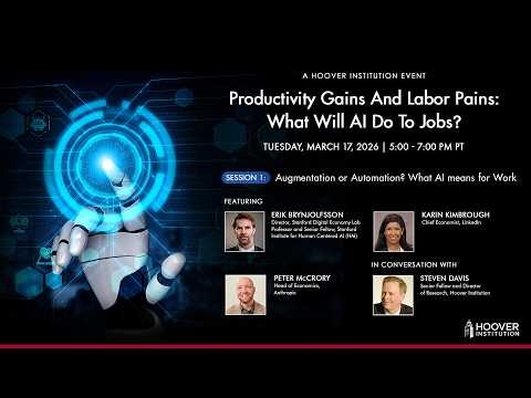 Augmentation or Automation: What Artificial Intelligence Means for Work | Hoover Institution