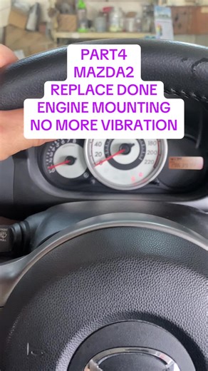 MAZDA2 REPLACEMENT DONE ENGINE MOUNTING WORNOUT, NO MORE VIBRRATING VERY SMOOTH,#creatorsearchinsights #automotive #repairing #knowledge #engine mounting