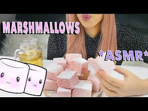 Marshmallows ASMR *soft eating sounds* RELAXING