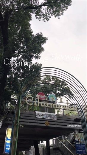 Teras Cihampelas, also known as the Cihampelas Skywalk, is an elevated pedestrian walkway on Jalan Cihampelas, Bandung, inaugurated in February 2017 as an initiative by the city government to organize street vendors, improve pedestrian comfort, and reduce congestion in this popular tourist area. Designed as a modern public space combining walkways and small business stalls, it once became a new urban icon of Bandung, although over time it has faced various challenges that led to discussions abou