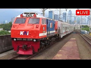 🔴 LOKOMOTIF LIVERY MERAH BIRU AERODINAMIS JALAN LAGI !! Mengejar Lokomotif CC 201 83 48 Livery RnB