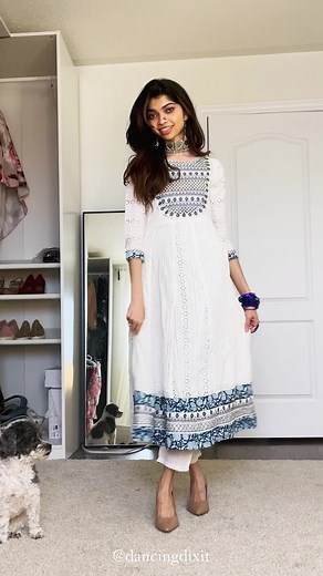 673K views · 10K reactions | White and Blue today!! #stylewithme #dancingdixit #outfit #canada #ootd #motd #fashion #style #reelsforyou #reelsfbviral #reelsfacebook #indian | Shweta Dixit | Facebook
