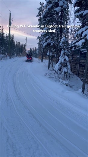 Worlds first UHMW trail groomer that can be flipped over to groom trails 48” wide