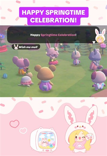 Happy Springtime Celebration! #hellokittyislandadventures #sanrio #wishmemell #merrymeadows #springtime