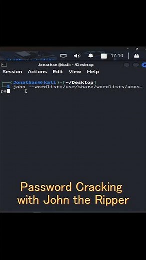 Password cracking using John the Ripper