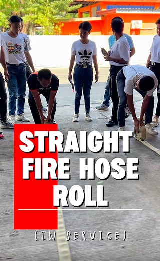 The straight hose roll — the simplest and most effective way to prepare, store, and transport hose after fireground use. … Rolled with the male coupling inside, the hose will deploy in the correct direction when unrolled. #Firehose #firefighter #firefighterlife #firefightertraining #Bomberos #firefighting #firenuzzle | firenuzzle