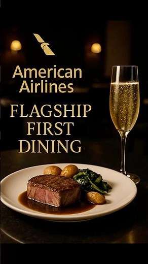 American Airline Flagship First Dining: DFW #travelblogger #travelvlog #dfw #americanairlines