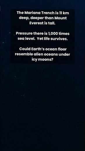 Mariana Trench vs Alien Oceans: Could Life Exist Below the Ice?
