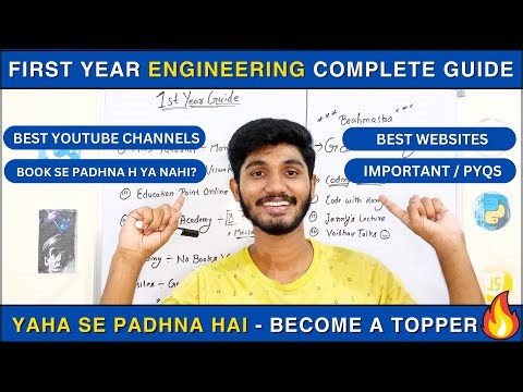 BTECH First Year Complete Guide 🔥 | All Branches | CSVTU