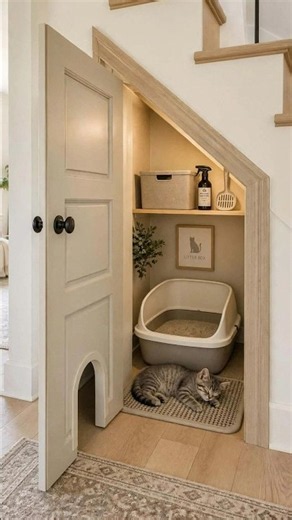 We Turned DEAD SPACE Under Stairs Into a Dream Dog House! #understairs #doghouse #hometransformation