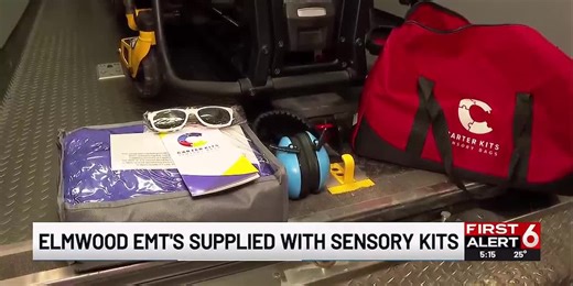 Elmwood EMTs receive Carter Kits for autism care