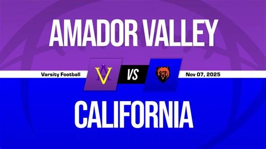 Football Recap: Amador Valley's Win Ends Four-Game Losing Streak on the Road   How To Watch