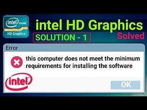 How to Fix "This computer does not meet the minimum requirments" - Intel HD Graphics _ Eng Subtitle