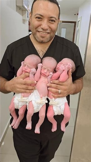 A Miracle Times Three.The Unforgettable Birth of These Babies 🌈👶👶👶#cutebaby#babylaughing#shorts