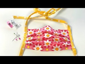 Einfache Maske nähen mit Bändern und herausnehmbarem Draht | Alltagsmaske nähen | Communitymaske