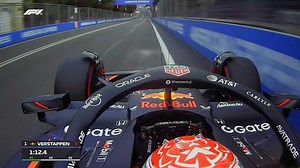 2M views · 55K reactions | Join Max Verstappen onboard for his remarkable final lap in Qualifying, snatching pole from Carlos Sainz on a part-wet circuit 朗 | F1 | Facebook