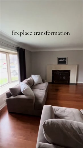 Fireplace Makeover: How to Paint a White Fireplace Black