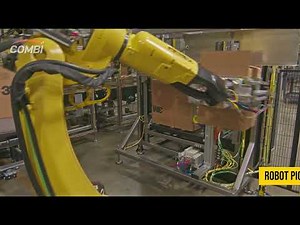 Robotic Case Erector and Packer for Rolls of Tape